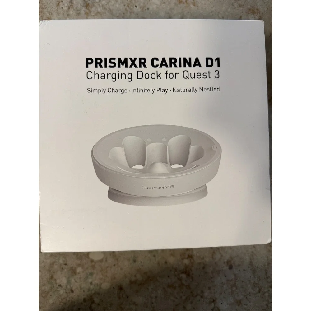 PrismXR Carina D1 Charging Dock‎ for Meta Quest 3 White P1111 VR Station